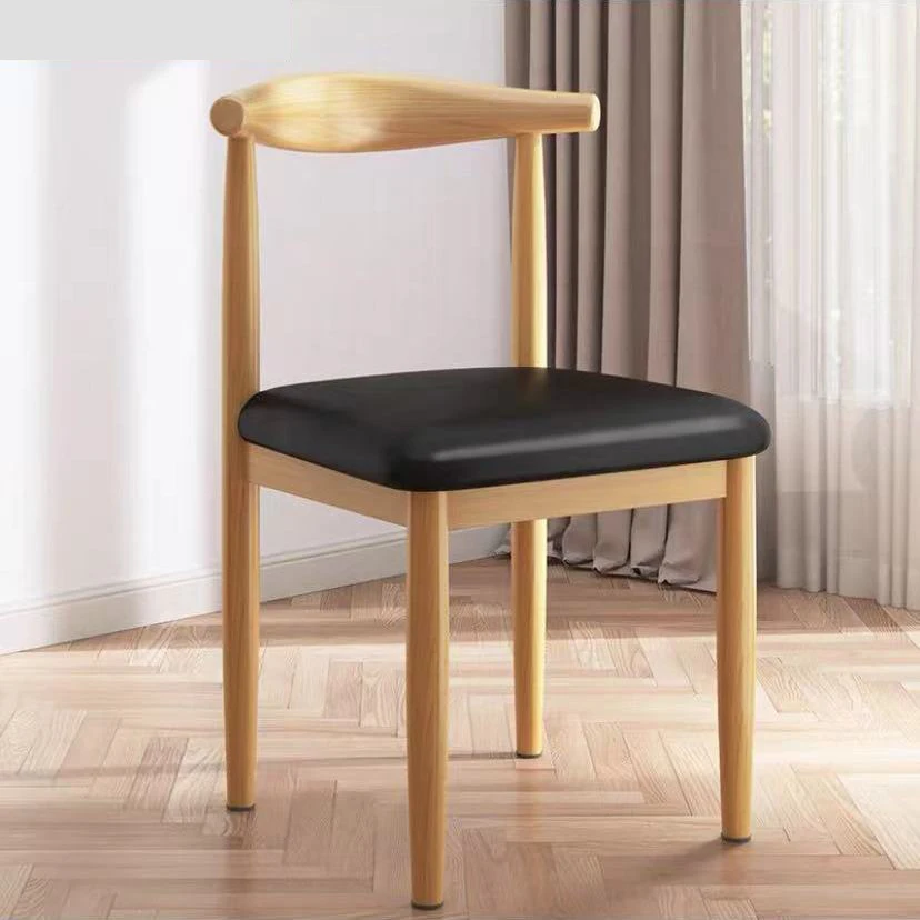 Nieuwe Leren Kussen Stoelen Mode Buffet Hoge Keuken Dineren Houten Stoelen Lederen Kussen Stoelen Voor Thuis