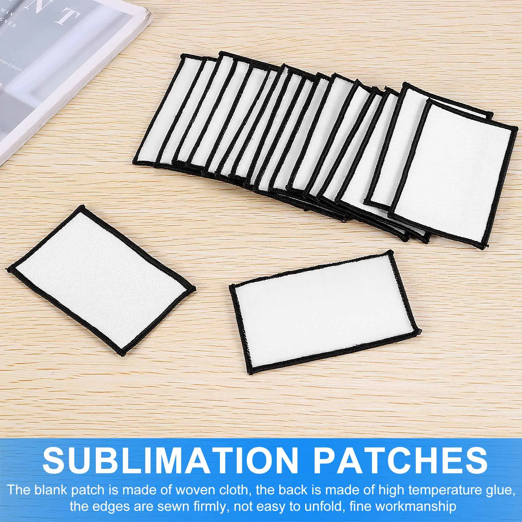 X11AA 18 Sublimation Decorative Blank Products, Fabric Ironing Custom Patches, DIY Personalized Clothes Patch Backpack Hat Bag