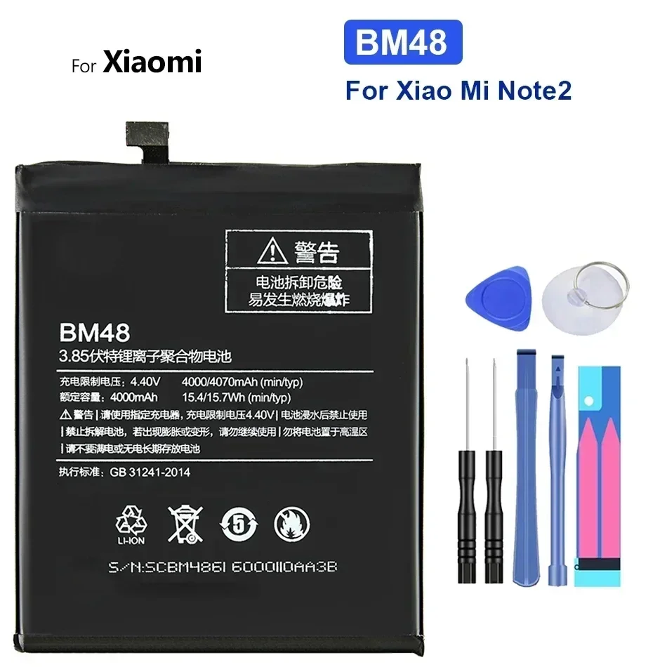 Battery BM3A BM3B BM48 BM49 BM50 For Xiaomi Mi Max 1 2 Max2 MIX 2 2S Note 2 3 Note3 Mobile Phone Replace Bateria High Capacity