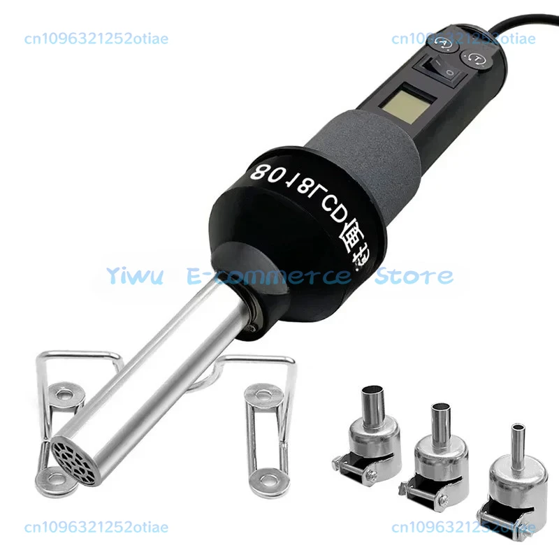 110V 220V LCD Digital Heat Hot Air Gun Desoldering Soldering Station Temperature Adjustable 8018 LCD