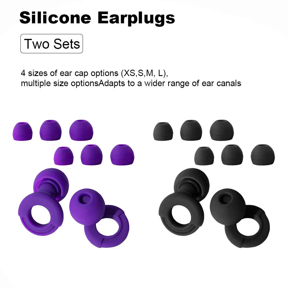 HUAK مجموعتان من سدادات الأذن المصنوعة من السيليكون الناعم لتقليل الضوضاء - حماية السمع مع عالية الدقة لركوب الخيل والأيام الممطرة والسفر #1