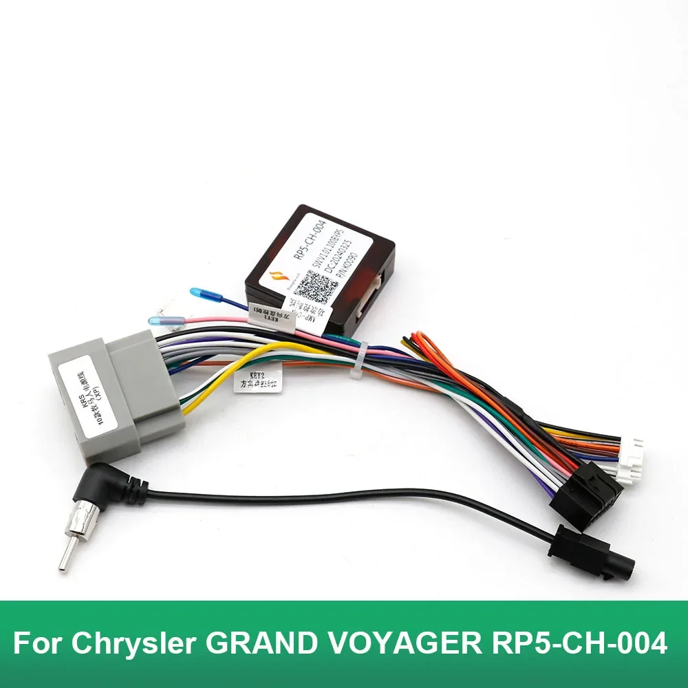 

For Chrysler GRAND VOYAGER RP5-CH-004 2Din Head Unit Android Stereo Plug Car Audio 16Pin Car Wiring Harness Adapter With Canbus