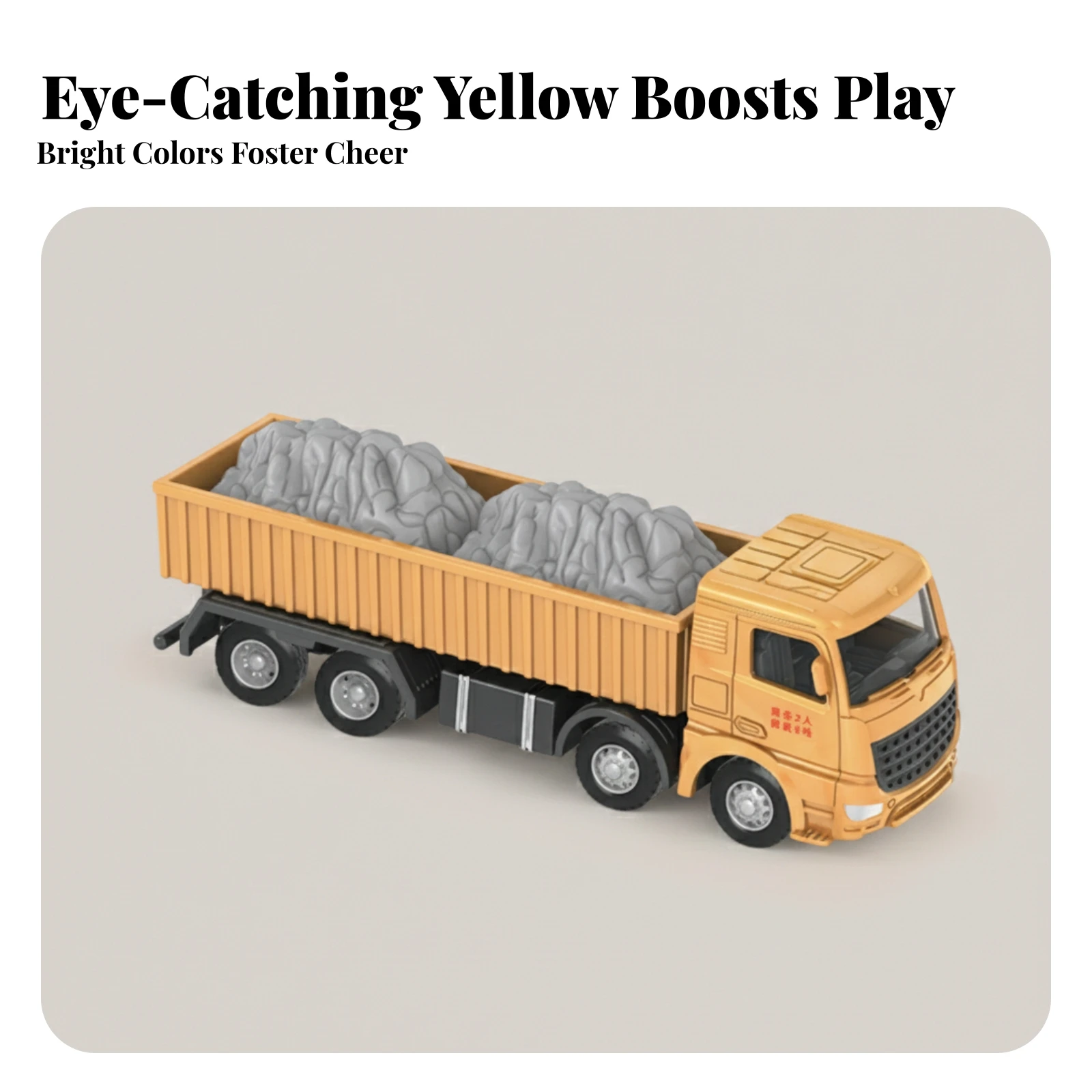 Open-Bed Truck Toy Multiple Wheels Metal Transport Truck Mini Vehicle Sturdy Collectible