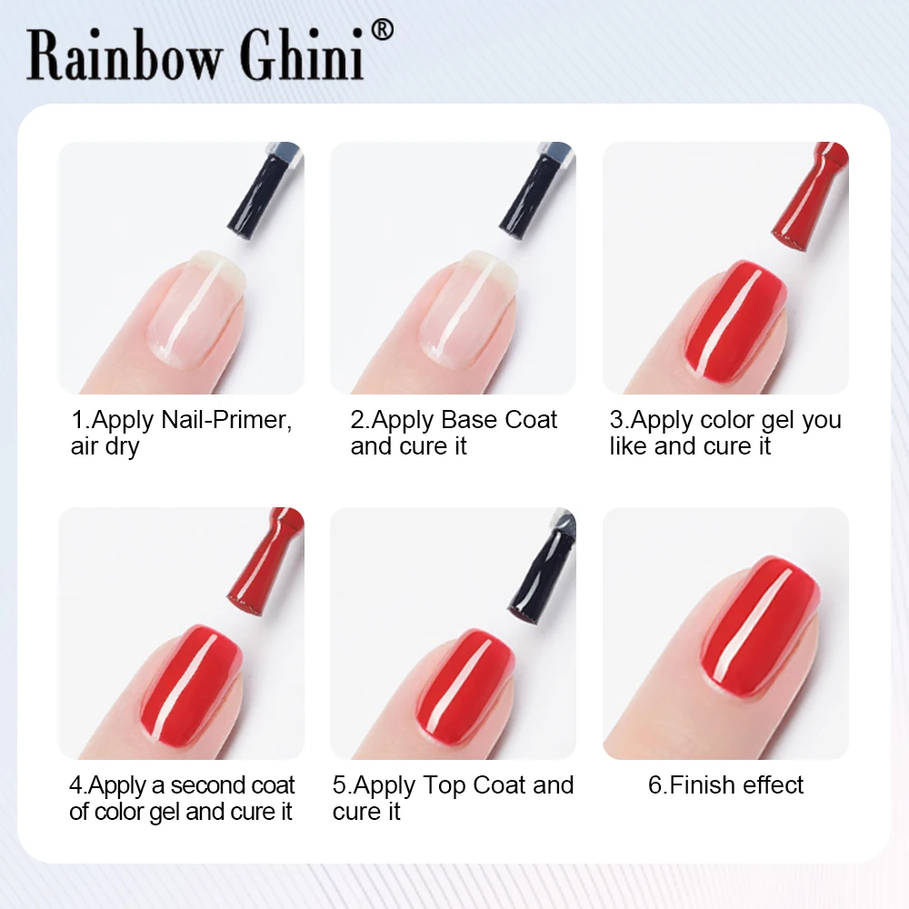 قوس قزح غيني 15 مللي المهنية مسمار الإعداد مسمار التمهيدي إزالة الشحوم قاعدة معطف معطف فوقي قاعدة معطف تصميم فيرنيس للأظافر المجففة