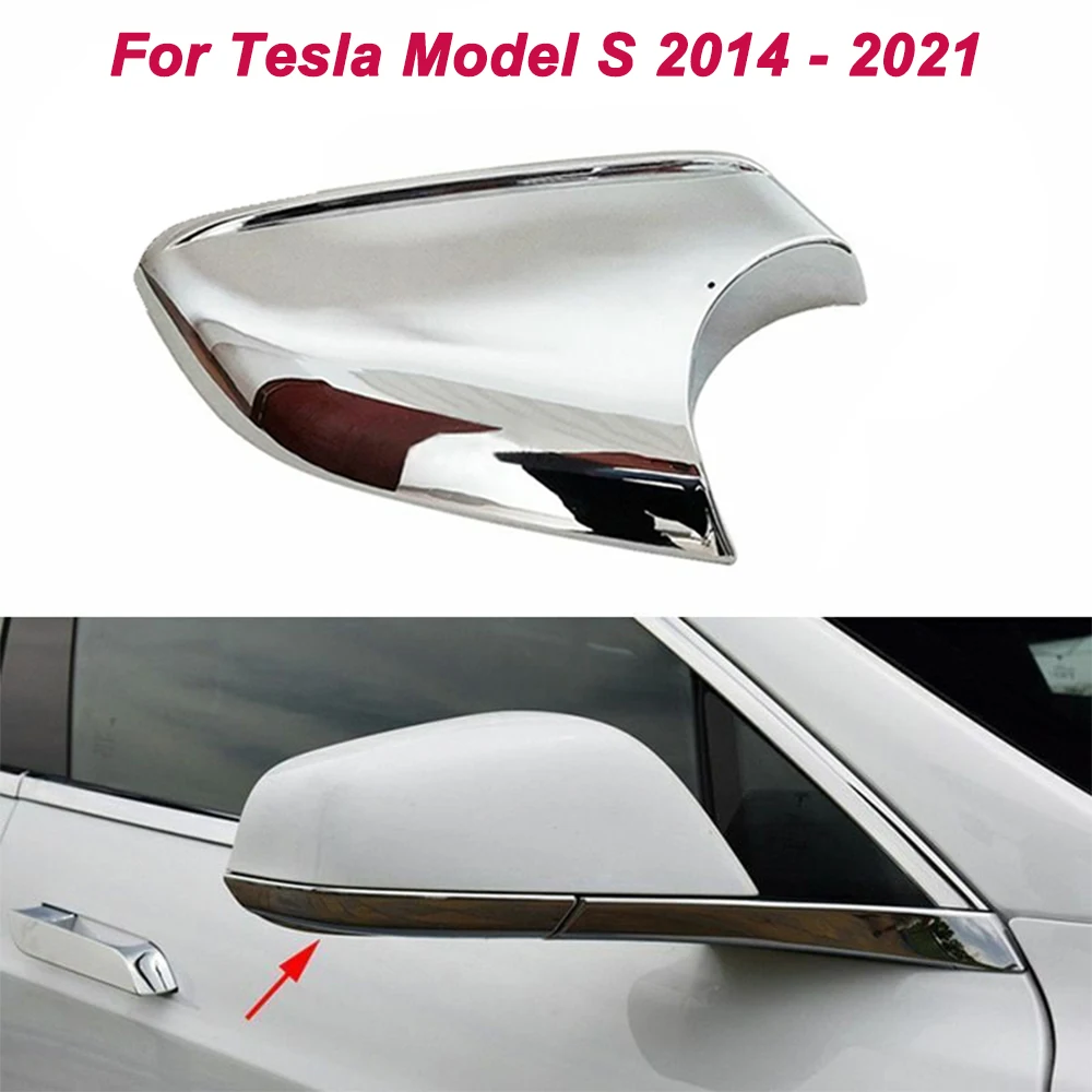 For Model S 2014 2015 2016 2017 2018 2019 2020 2021 Car Left Right Chrome Mirror Bottom Lower Holder Cover 2148.3005 2148.3006