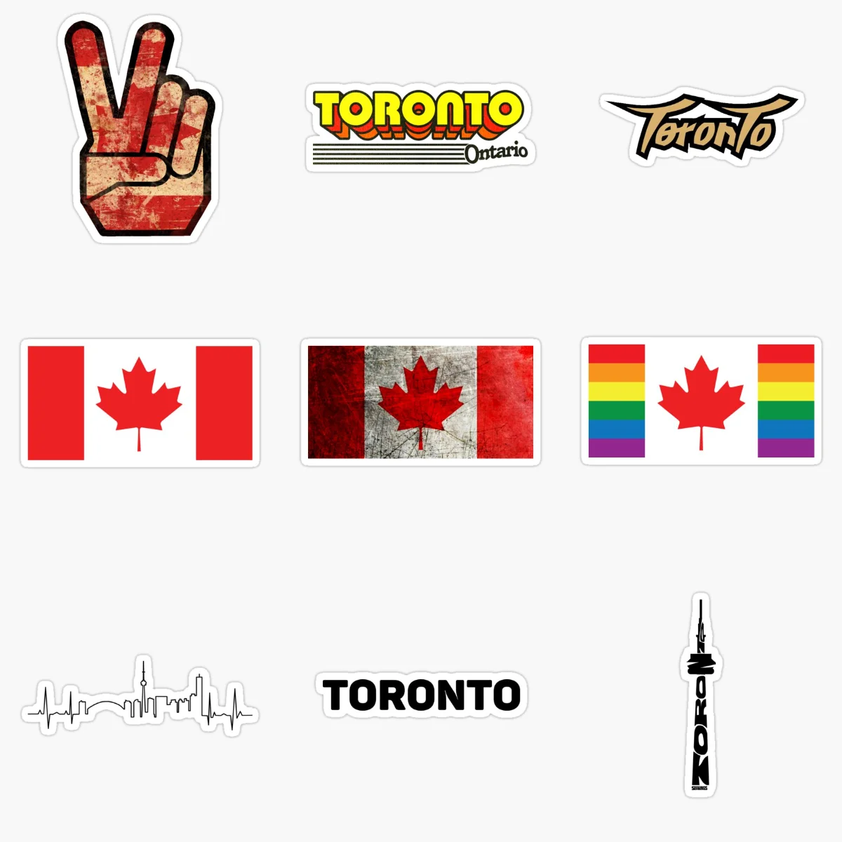 

TORONTO CANADA World Famous International Metropolitan Scenery Tourist Car Sticker Vinyl Self-adhesive Decorative Decal