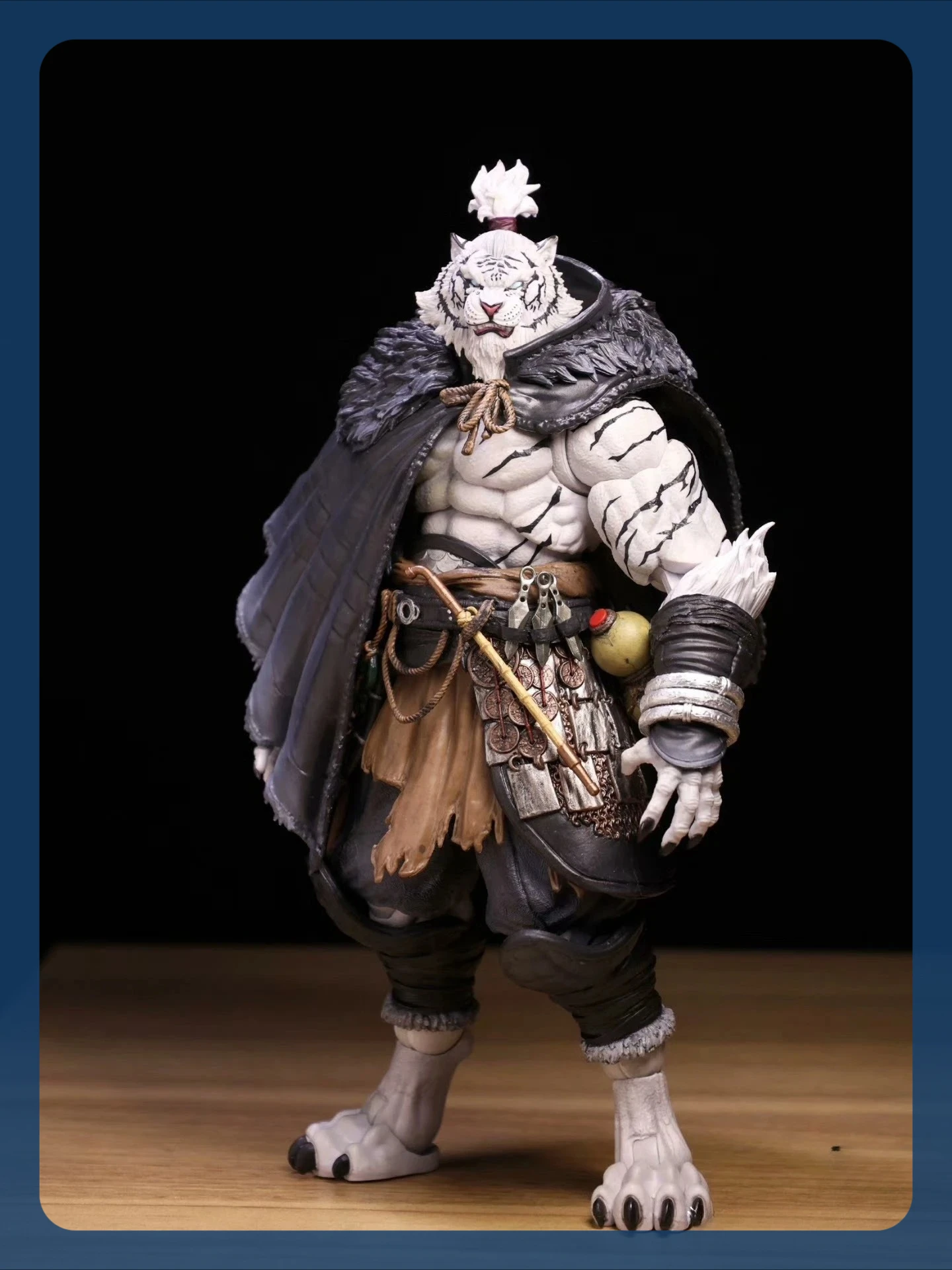 

In Stock Jiangmen, White Tiger, Fortune Planet, White Tiger, Tiger Person Special Edition.Figure Model Collection Toy Gift