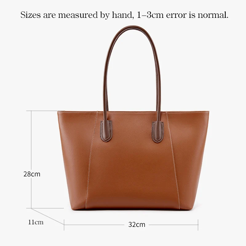 2023 Autumn and Winter New Female Split Leather Tote Bags Versatile Large Capacity Women Shoulder Bag Daily Use Lady Handbag