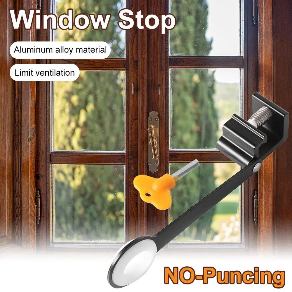 

To Prevent Children Window Limiter Security Protection Anti-theft Children Safety Lock No punching Anti- Falling