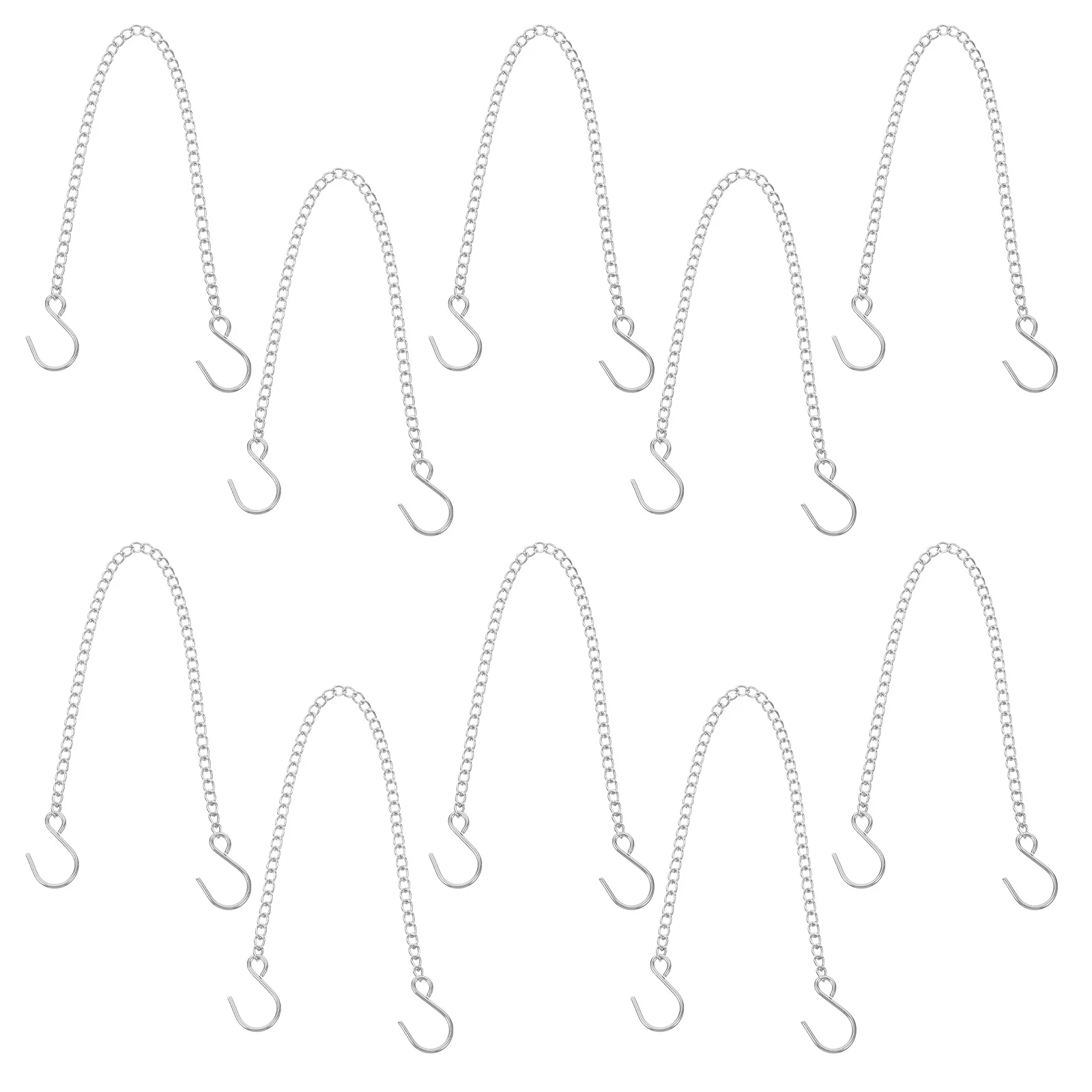 

10Pcs Long-Lasting Stainless Steel Hanging Chains with Hooks for Various Purposes and Decor Plant Chain Hanging Chain