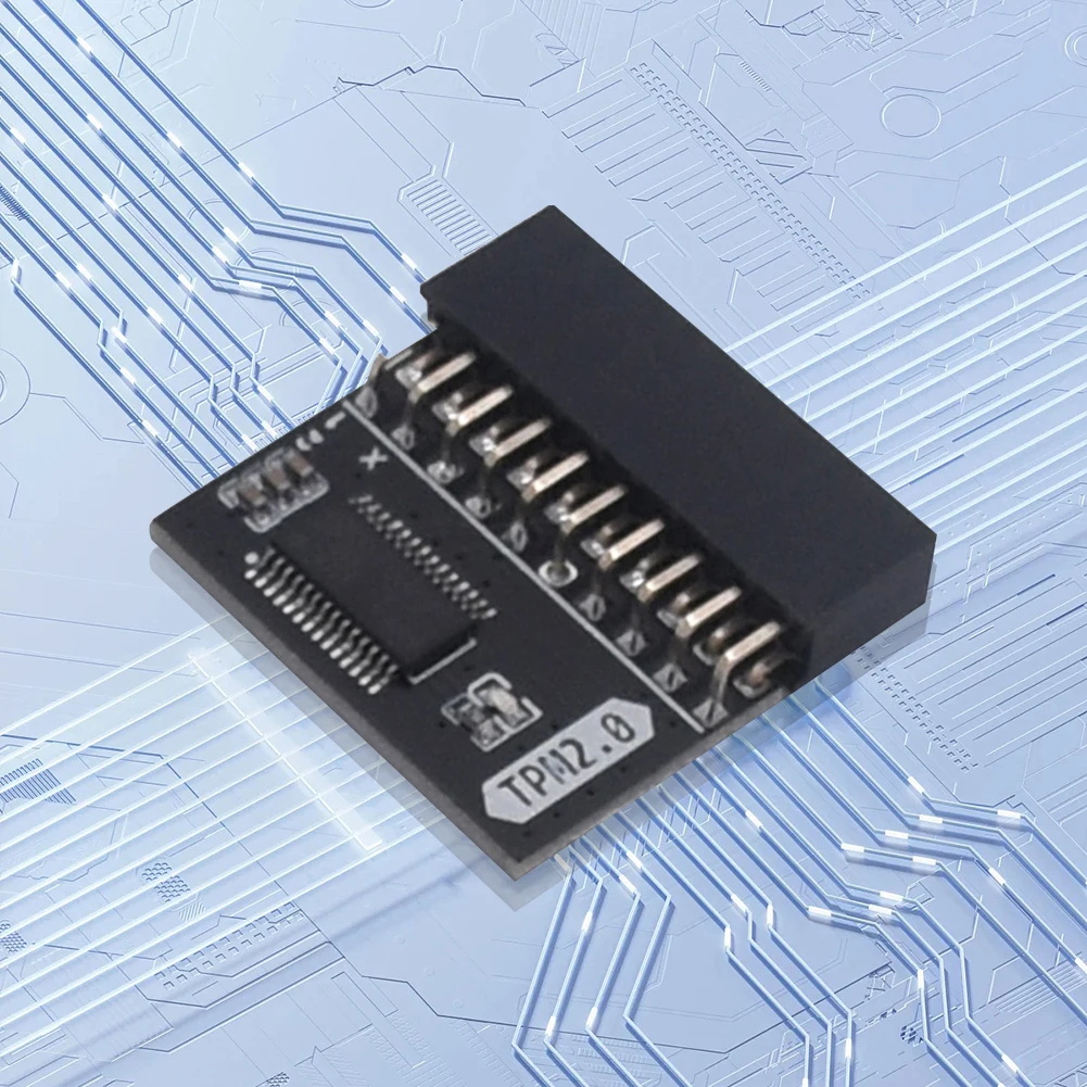 لوحة وحدة أمان مشفرة TPM 2.0 LPC 20 Pin بطاقة اللوحة الرئيسية وحدة TPM2.0 للوحة الأم ASUS Gigabyte لنظام التشغيل Windows 11 #3