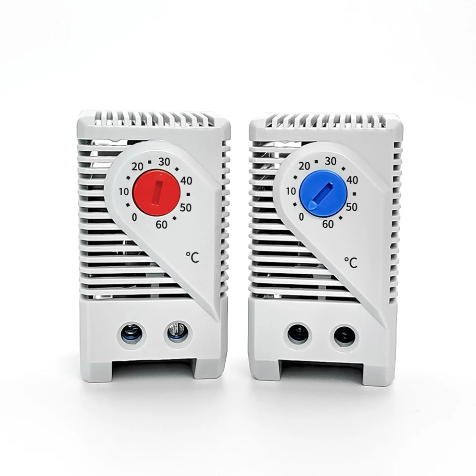 

КТО011 КТС011 НО/НЗ 0-60 ℃ Шкафный термостат AC250V 10A Контроллер температуры на DIN-рейку Мини-термостат Механический переключатель