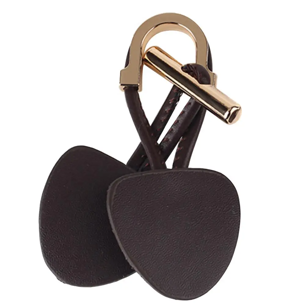 

Black Metal Horn Toggle Buttons for Clothes Sewing Decorative Buckles Coat Closure Accessories Durable PU Vintage
