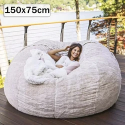 Bean Bag Sofa Plush Lazy Boy Sofa Faux Fur Bean Bag Sofa Bean Bag Sofa Without Filler Comfortable Sofa Living Room Office Sofa