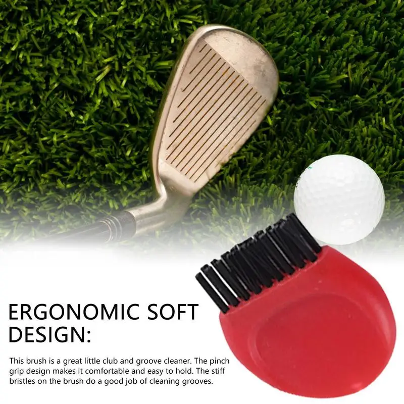 Мини-щетка для клюшек для гольфа, подходит для очистки головок для гольфа, мячей и обуви, учебные пособия для гольфа