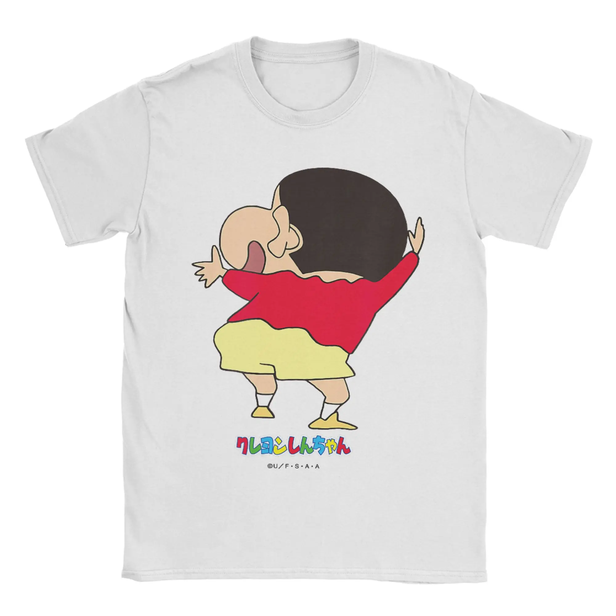 Men Women's Crayon Shin chan Smile Shin chan T Shirt  Cotton Clothing Leisure Short Sleeve Round Collar Tees Classic T-Shirt