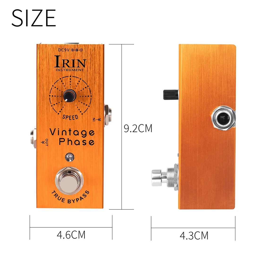 IRIN AN-10 effecteur pédale d'effet de Phase Vintage re-crée des sons Phaser classiques des accessoires d'effets de guitare électrique des années 70