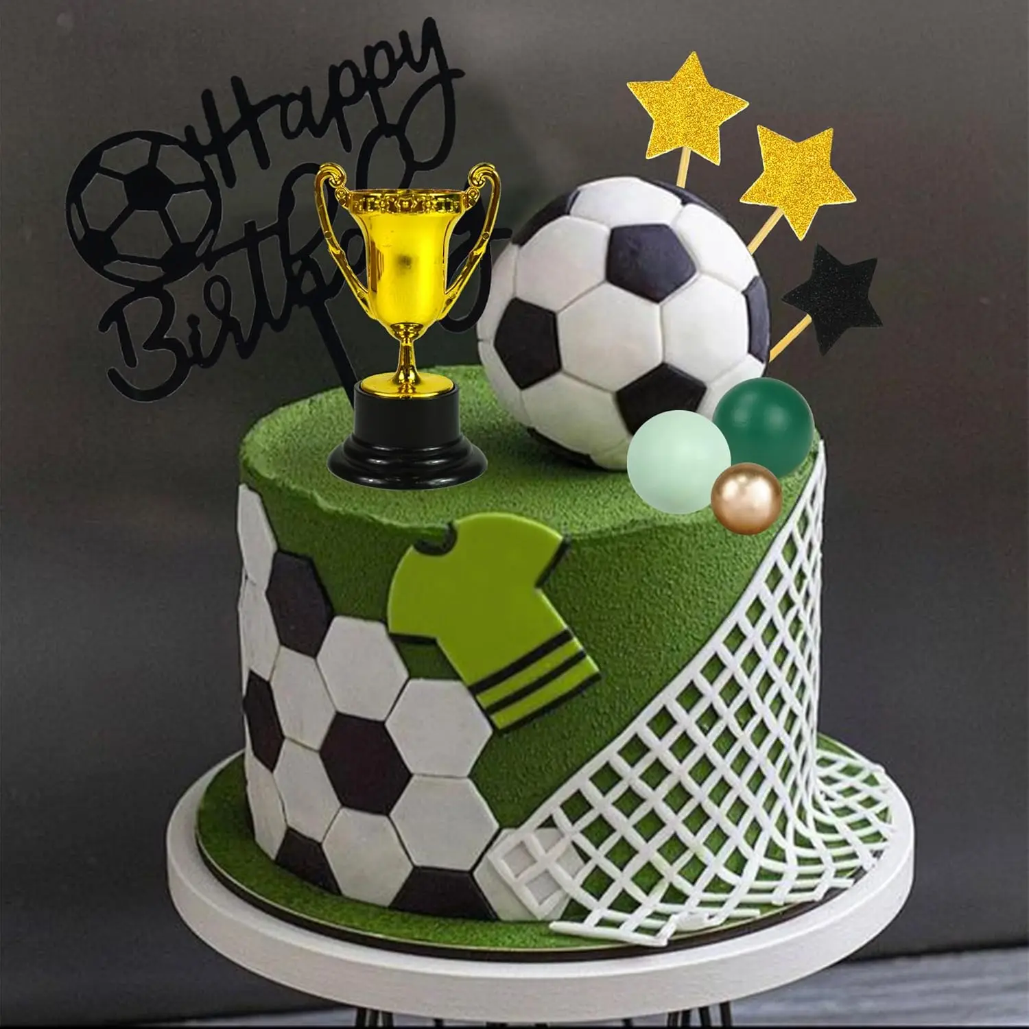 Fußball Tortendekoration Fußballspieler Figuren Dekorationen für Fußball Sport Geburtstag Zubehör – Detail 5