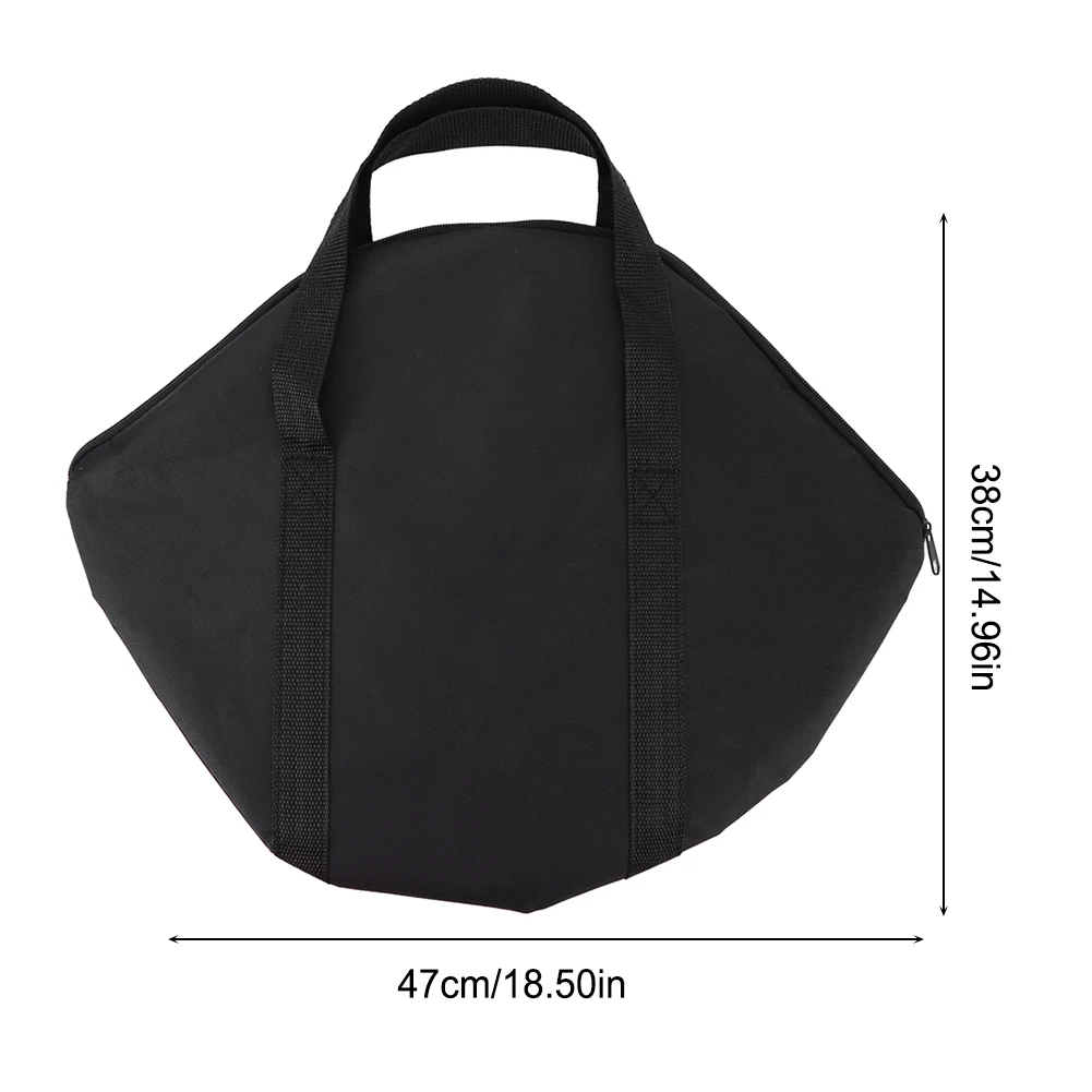 Torba do przechowywania patelni do pieczenia z uchwytem 600D Oxford etui na patelnię do grillowania odporne na zużycie wodoodporne 47x38cm narzędzie