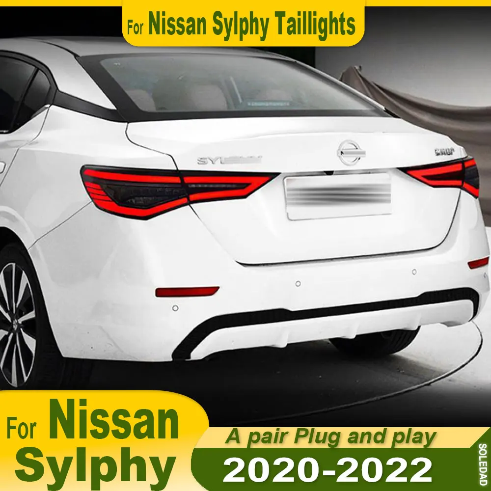 

A pair Car Taillight For Nissan sylphy 2020 2021 2022 2023 Modified LED Rear Tail lamp Assembly Car Accessories Plug and play