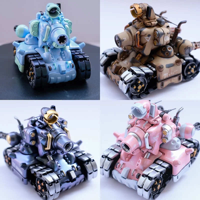 

New 1/35 Video Computer Game Metal Slug Tank Battle Scene Heroes Enemy Captive Painted Mini Cute Collection Assemble Model Toys