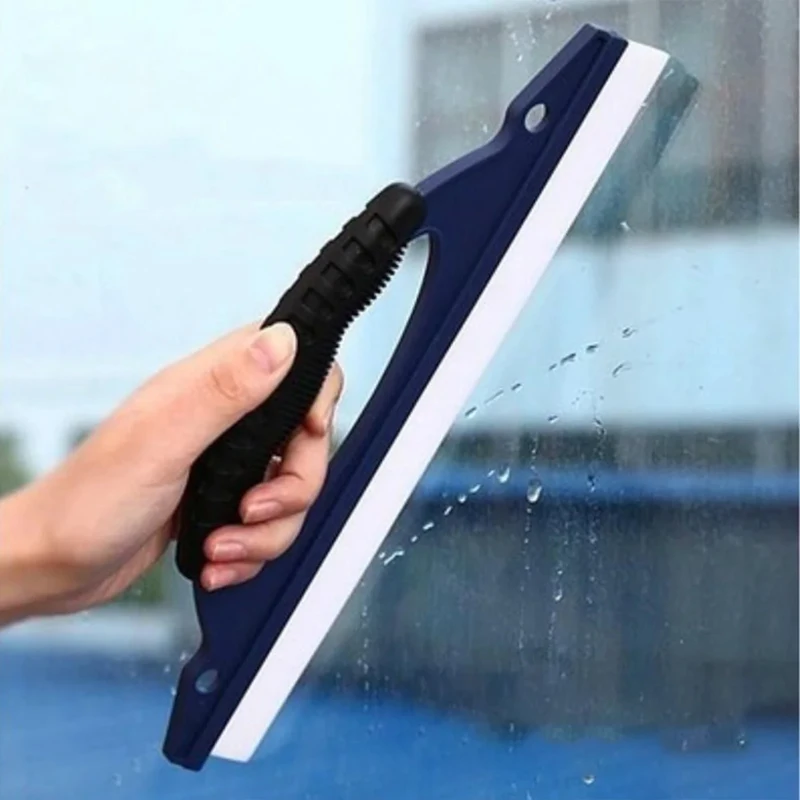 Silicone Water Wiper Silica Gel Car Wash Water Wiper Scraper Car Window Glass Bathroon Water Drying Squeegee Blade Car Cleanning