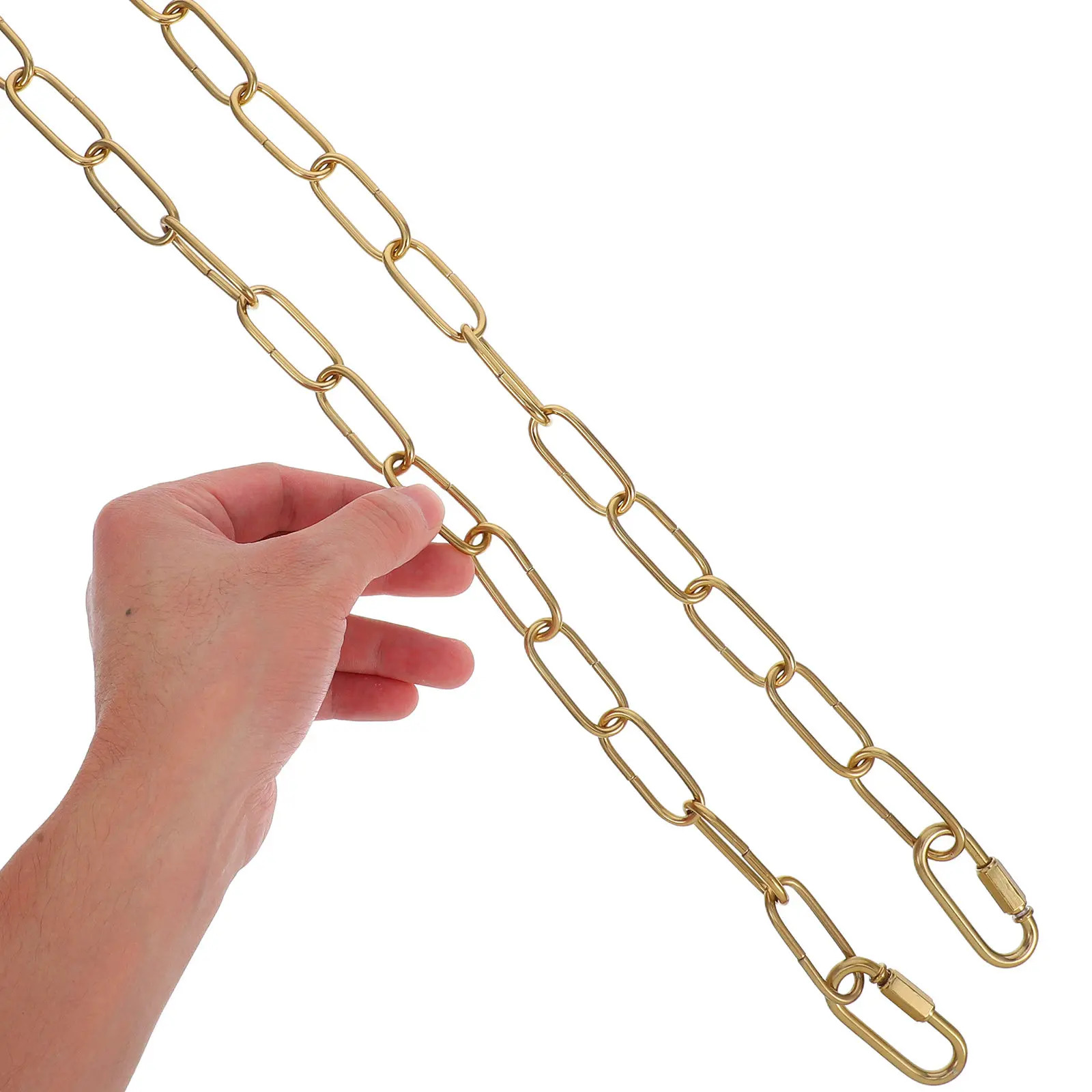 1Set Crystal Lighting Chain Iron Heavy Duty Pendant Lamp Chain Extension for Chandelier Hangings Industrial Home Use