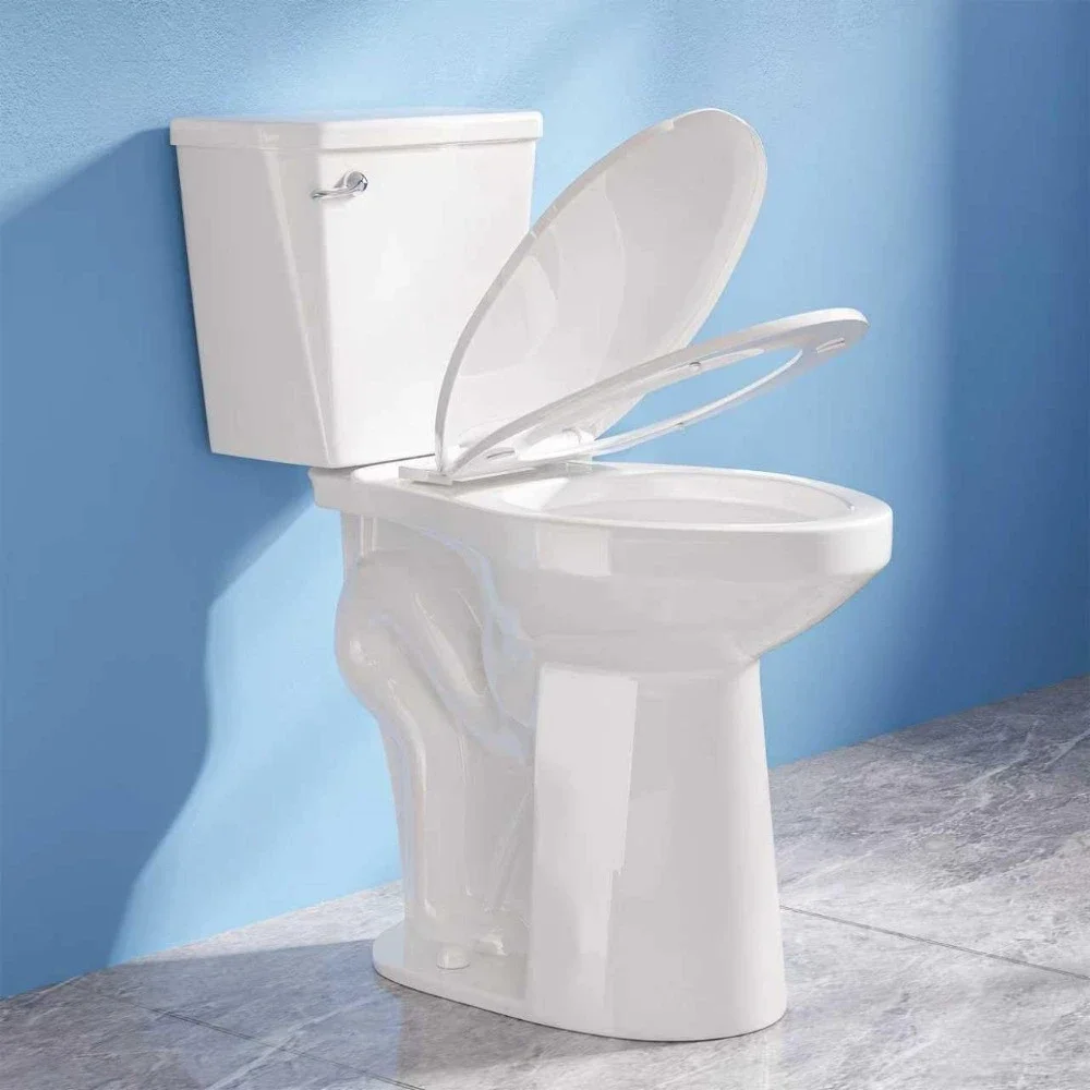 21 Inch High Toilet Elongated With Comfort Chair Seat, 1.28 Gpf Powerful Single Flush Extra Tall Toilet, 12 Inch, Customized