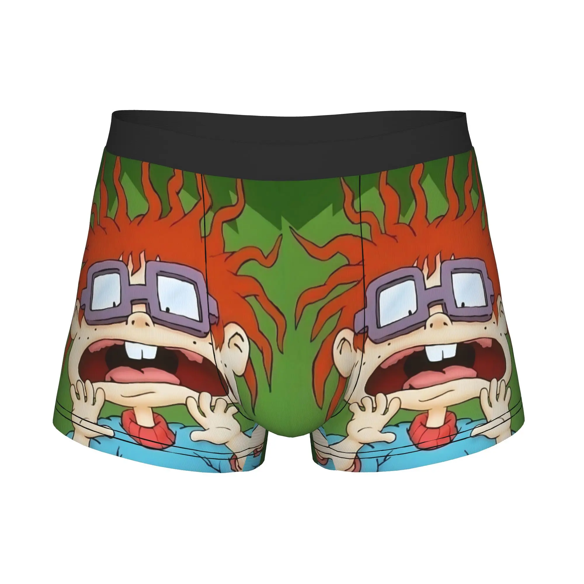 Novelty Cartoon Chuckie Finster Boxers Shorts Panties Male Underpants Breathable R-Rugrats  Briefs Underwear