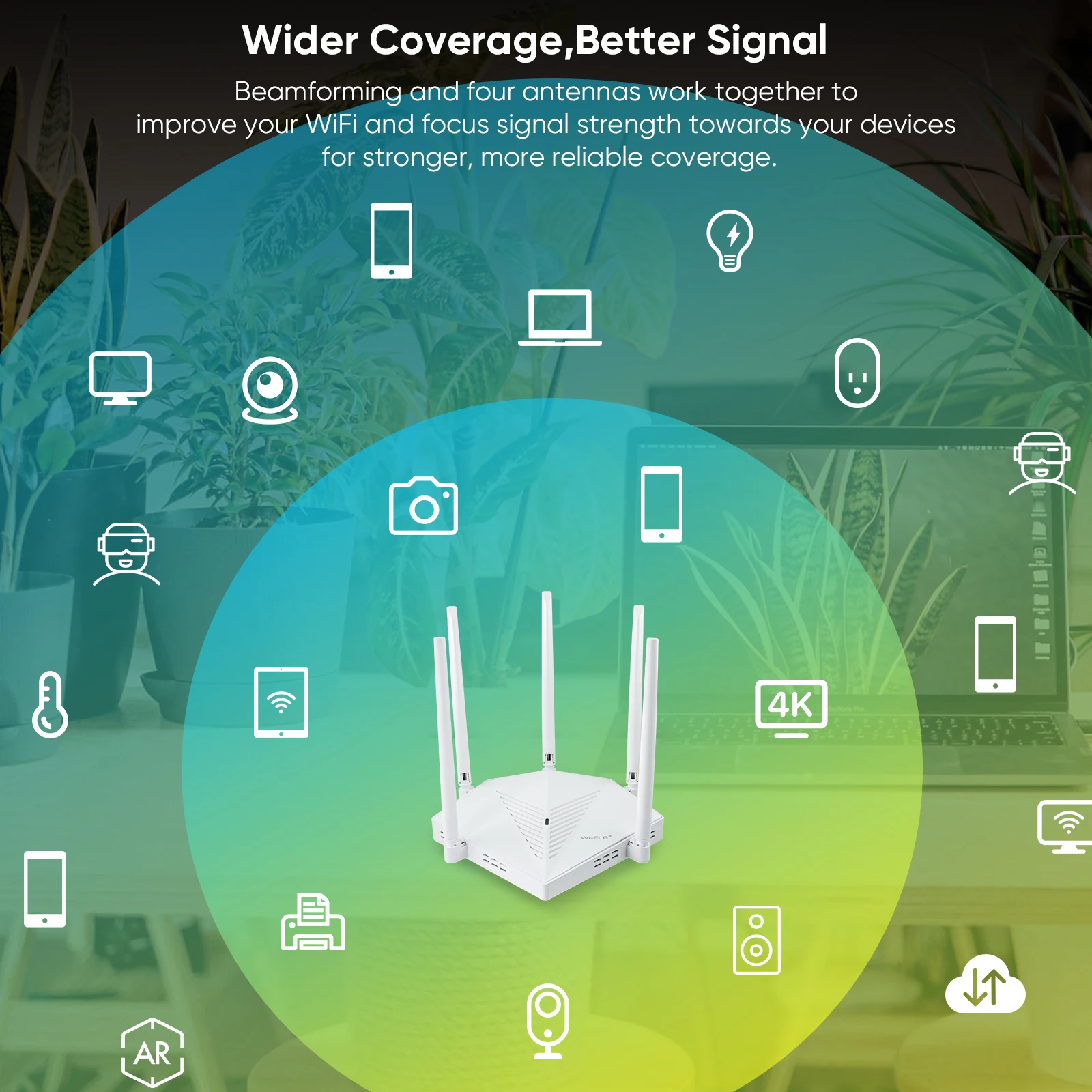 EDUP  RT2980 AX3000 OpenWRT 3000Mbps Dual Band 2.4/5GHz Gigabit WIFI6 Router 802.11AX MIMO EasyMesh Wide Signal Range Router