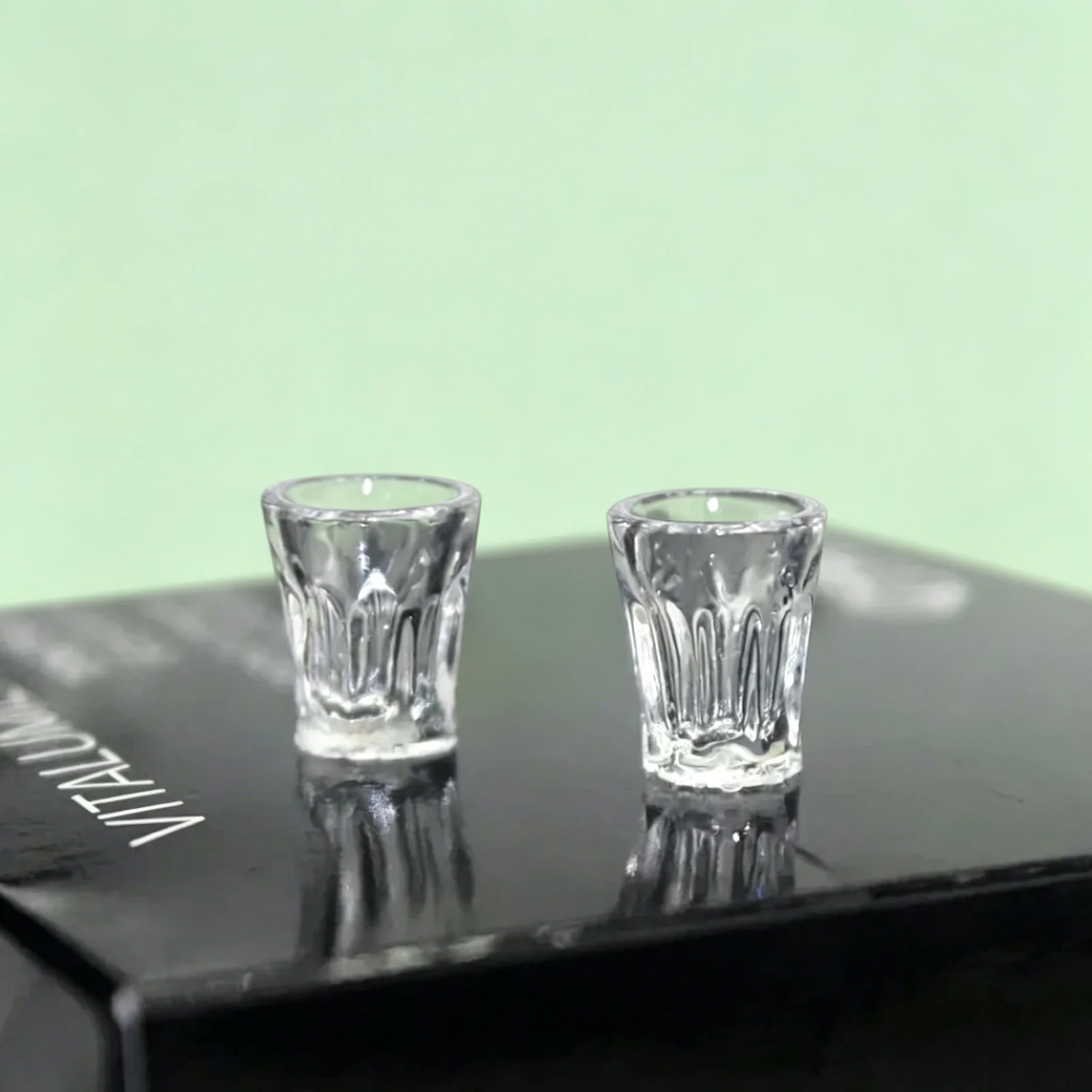 4Pcs 1/12 Scale Dollhouse Mini Cups, Simulation Transparent Water Cup Models for Dollhouse Accessories