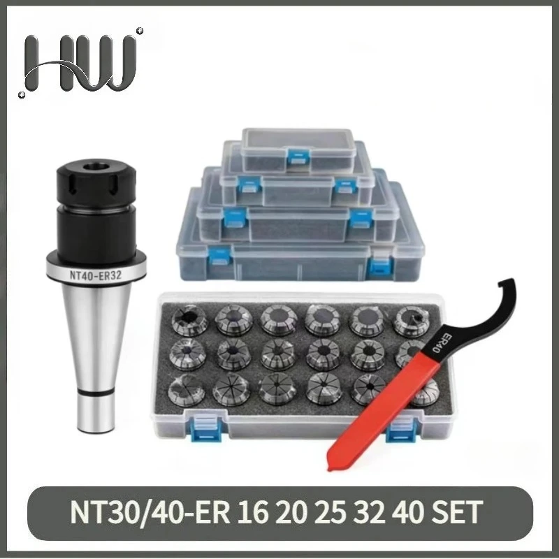 ER16 ER20 ER25 ER32 ER40 Collet Spring Collet Set NT30 NT40 ER16 ER20 ER25 ER32 CNC Milling Machine Spindle Tool Holder