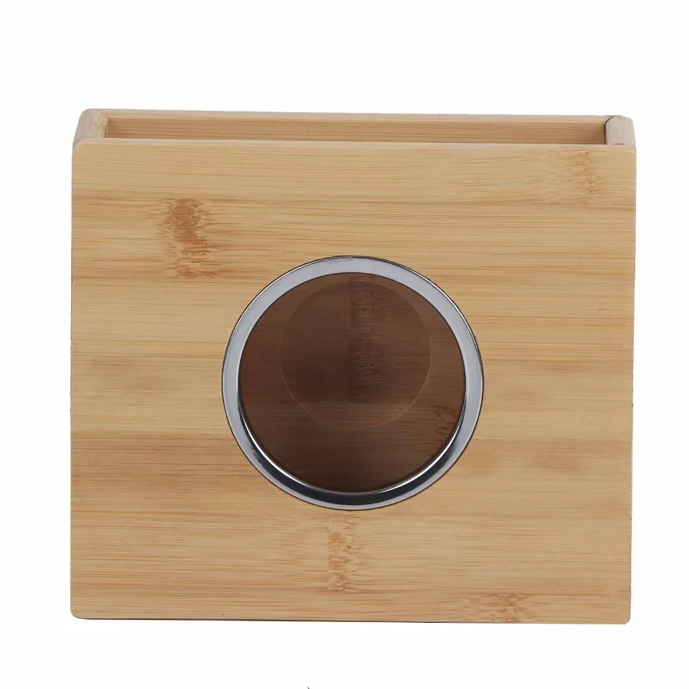 Bamboo Material Teapot Heating Warmer Heat Retention Candle Lit Tea Warmer Base Household Size Teapot Warmer Set Tea Accessory