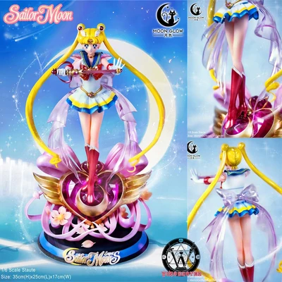 

35cm Sailor Moon Super Gk Tsukino Usagi Collection Figure Model Statue Style Action Figurine Pvc Collectible Decoration Toy Gift