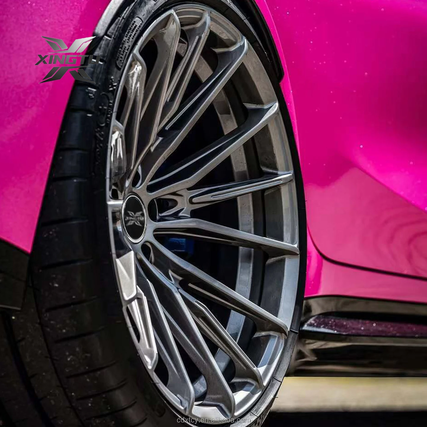 Powder Coating Deep Concave Forged Car Wheels 5x114.3 5x112 5x120