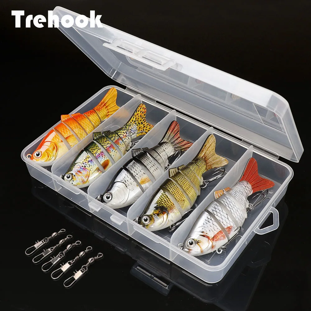 5pcs Sinking Wobblers for Fishing