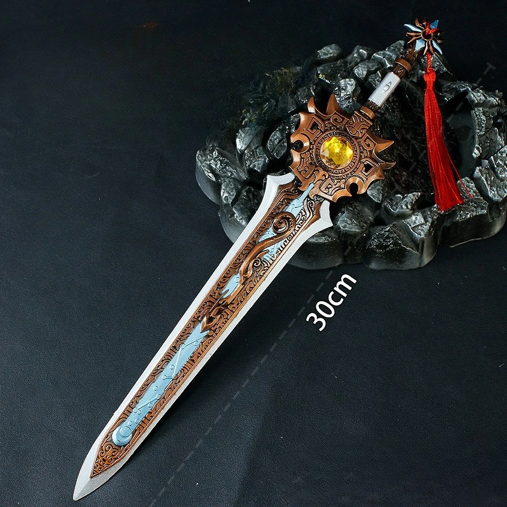 30 cm Game Perifere China Xuanyuan Oude Zwaard wapens Model Cosplay Prop Speelgoed mes Desktop Collectible Ornament Jongen Gift