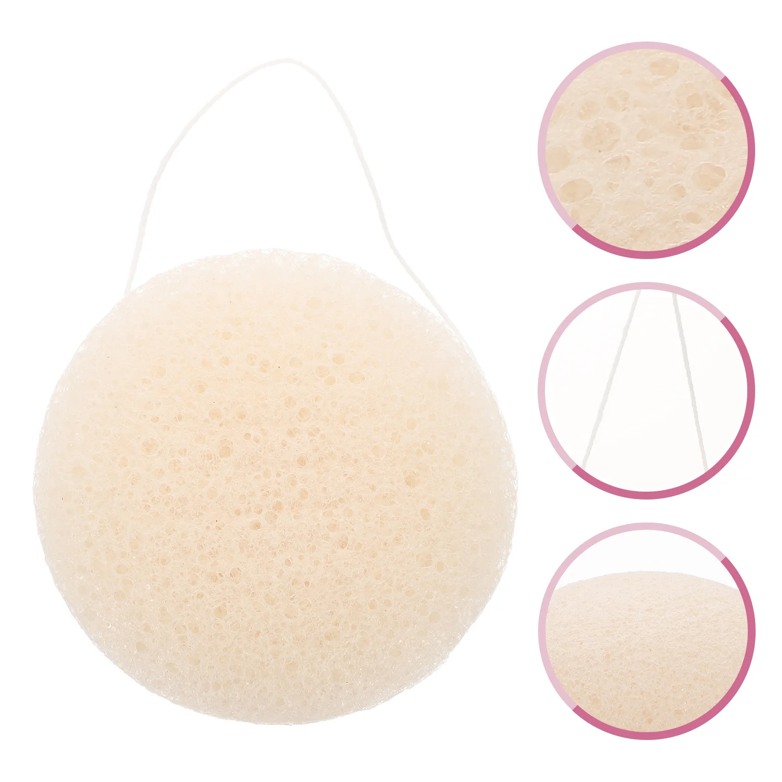 

Facial Cleansing Sponge Face Exfoliating Pads Makeup Removal Tool Deep Pore Cleaning Removes Impurities Sensitive Skin
