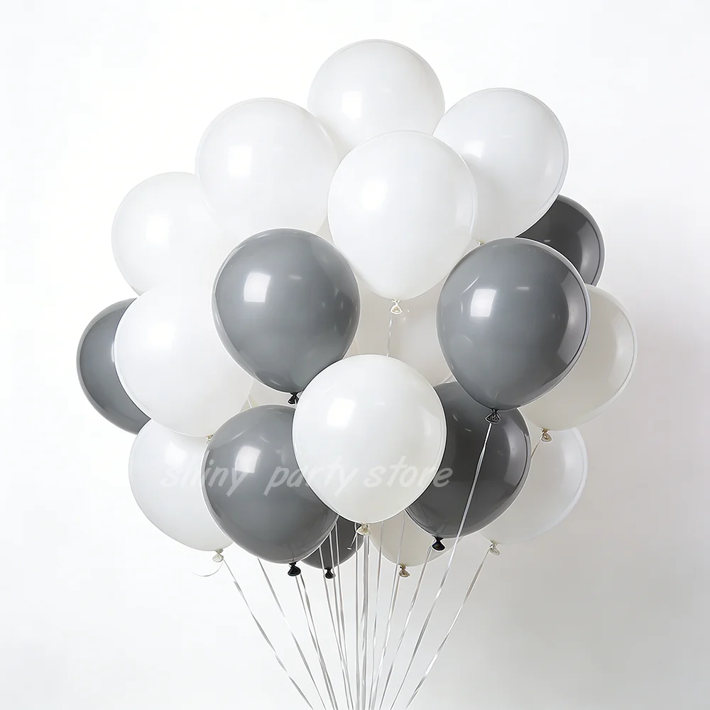 10-100 قطعة/الحزمة بالون اللاتكس الأبيض لحفلات الزفاف وأعياد الميلاد وحفلات استقبال المولود الجديد والخطوبة والذكرى السنوية لوازم 5-12 بوصة #1
