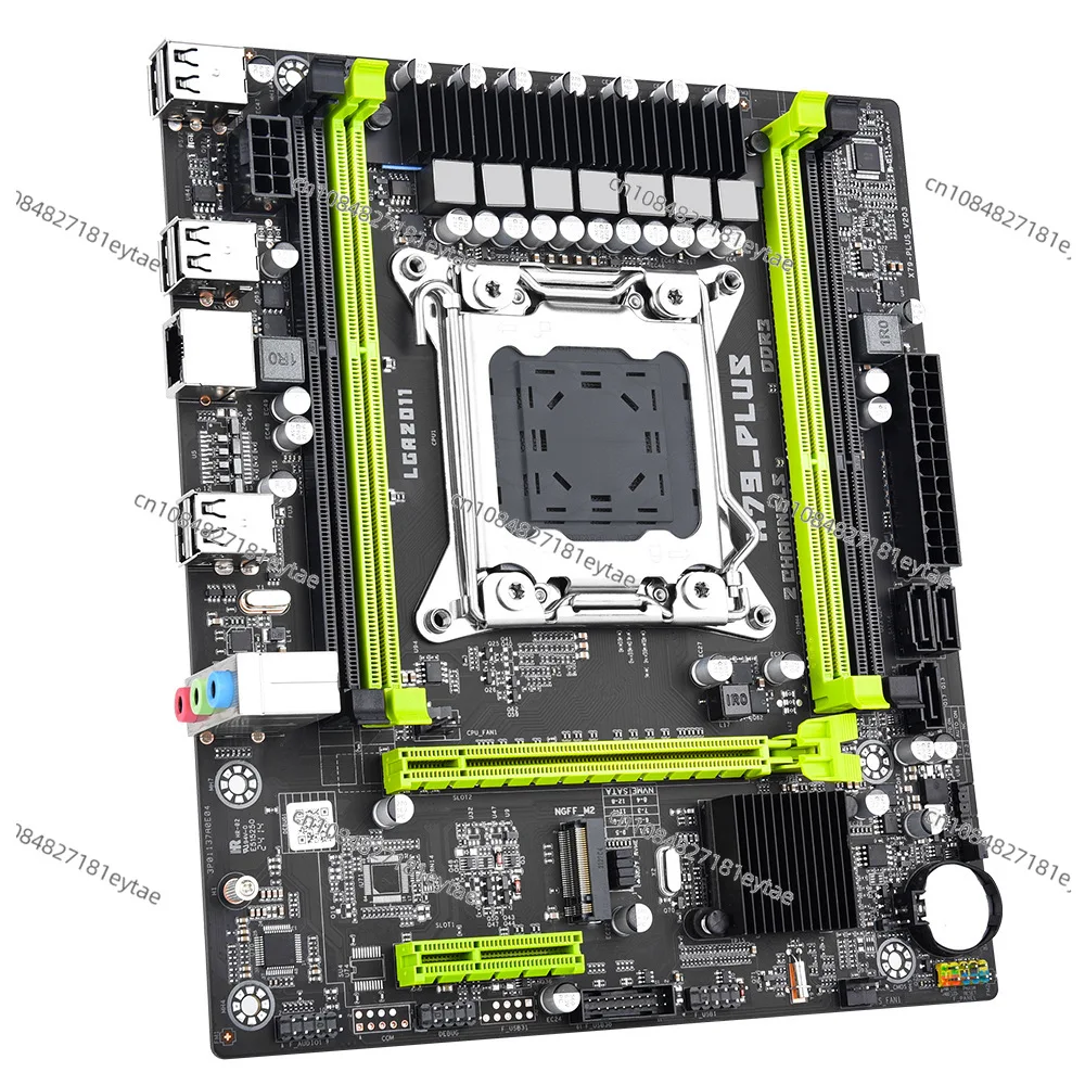 X79 PLUS Computer Main Board Capacity LGA 2011 Pin DDR3 Memory M.2 Interface Gigabit Network Interface Card