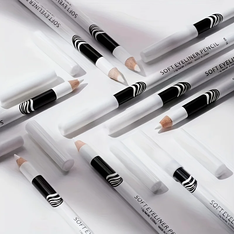 Holzstab, weißer innerer Eyeliner-Stift, Augenlid unter Falten, mattierter weißer Stift, Schönheits-Eyeliner, einfaches Färben