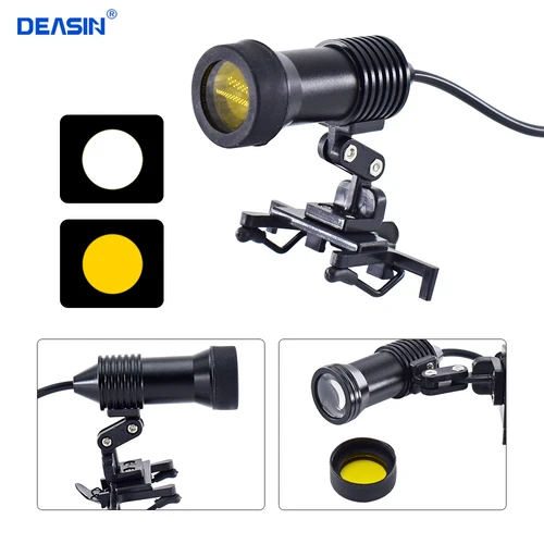 Imagen 2 del producto Lupa Dental LED de 5W, foco de cabeza para dentista, lámpara de cabeza para uso en laboratorio quirúrgico, equipo de cirugía, herramientas