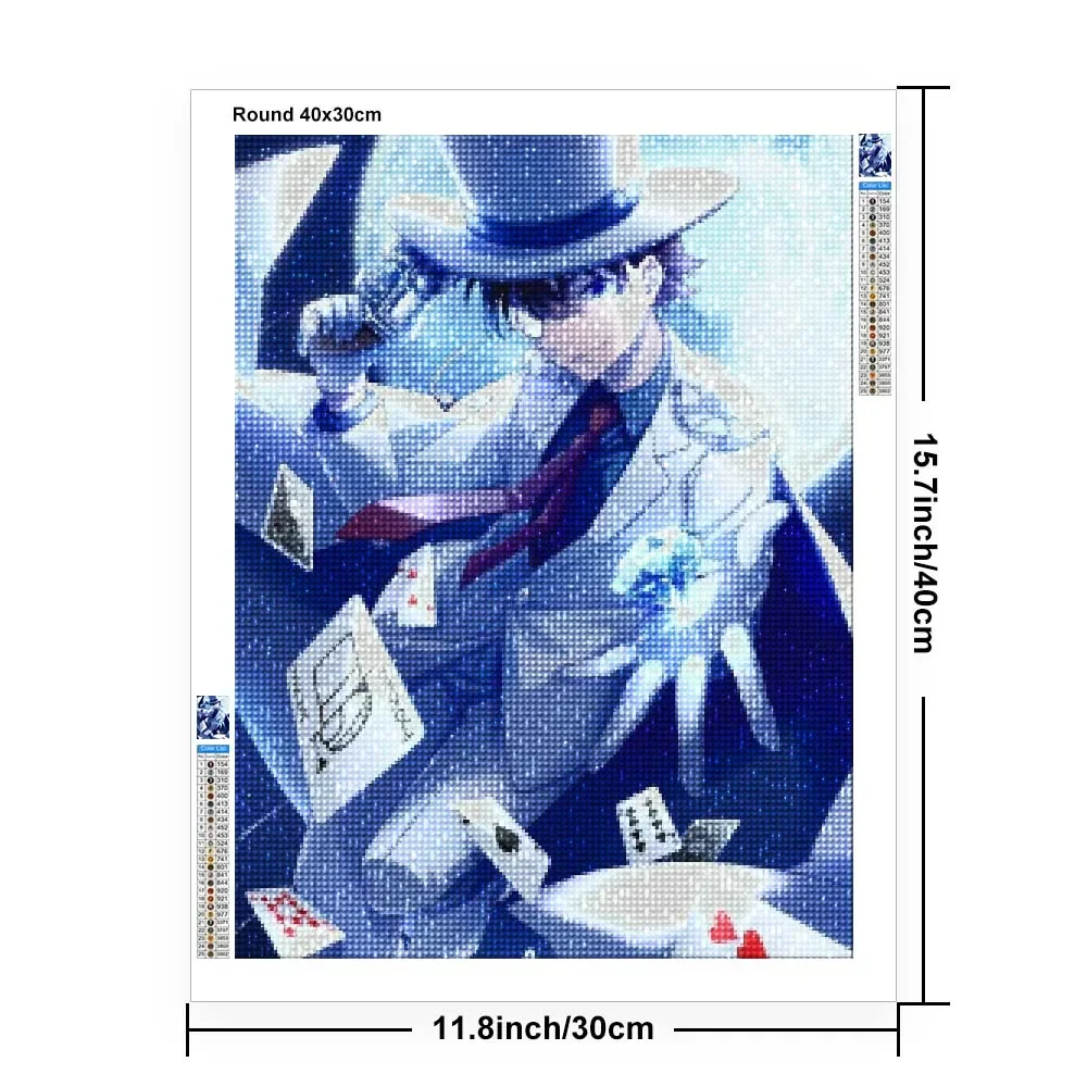 Detective Conan Diamond Painting Japan Anime Full Round Drill Cross Stitch Embroidery Rhinestones Pictures DIY Home Decor #2