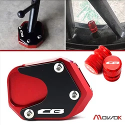 Para honda cb500x cb650r cb500f cb125r cb300r cb400x cbr650r motocicleta kickstand pé almofada suporte lateral extensão cb 500x 650r