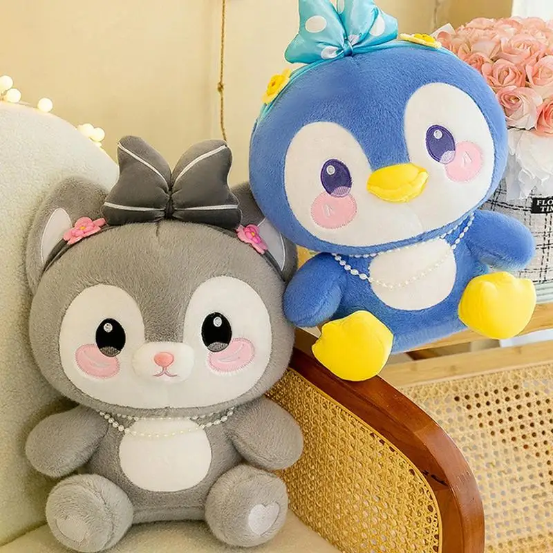 박제 고양이 장난감 유연한 만화 플러시 쿠션 부드러운 어린이 박제 쿠션 소파 침대 소파 침실에 대한 휴대용 동물 장난감