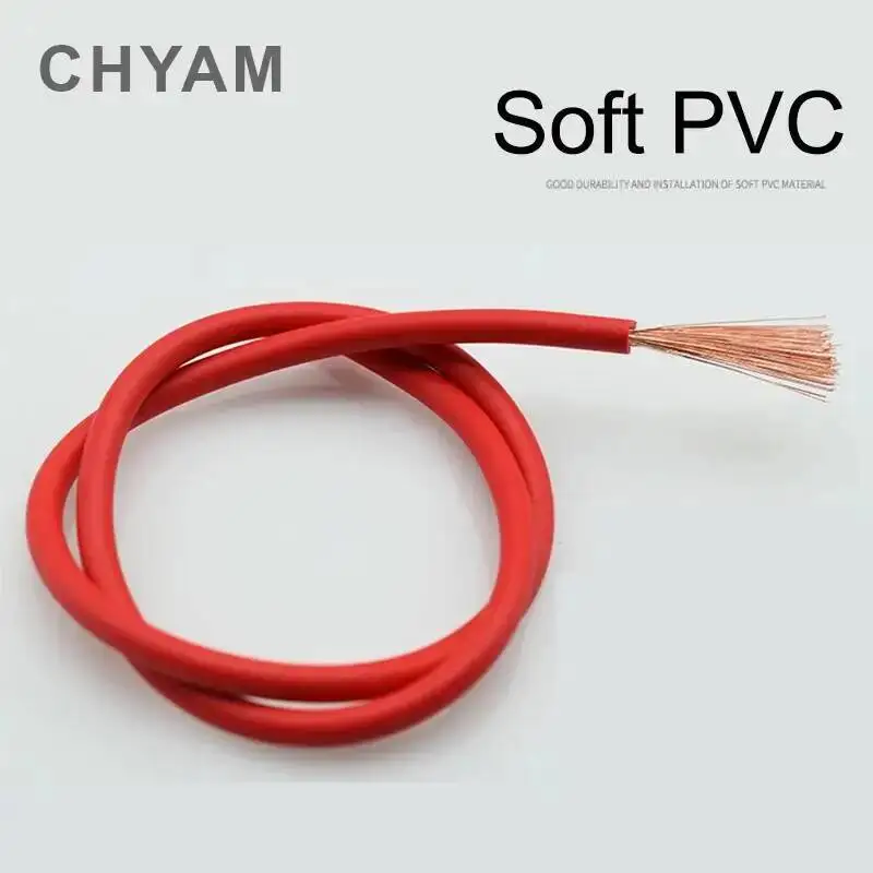 10 Meters Flexible Soft Cable Wire RV/0.75/1/1.5/2.5/4/6/10mm2 Square Home Decoration Household Connecting Wires