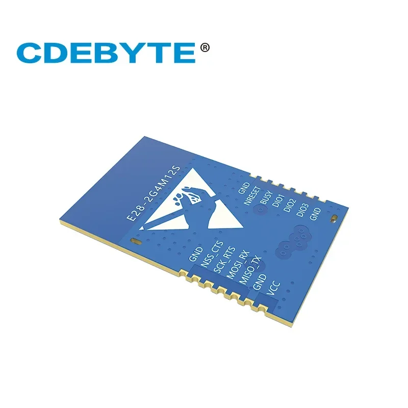 Transmissor Bluetooth Receptor IPEX PCB, E28-2G4M12S RoHS 2.0 SX1281 LoRa 2.4GHz 12.5dBm SPI Módulo IoT, GFSK FLRC