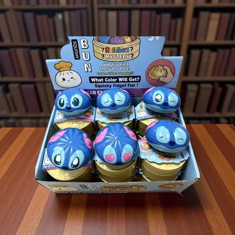 Disney Squishy Slow-Rebound Stress Relief Toy, Simulated Steamed Bun Desktop Ornament, Creative Office Gift & Vent Toy