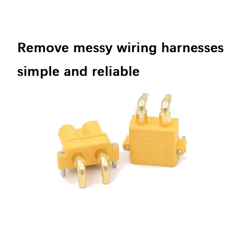 5/10 Male Female connector PCB board XT30-60PW Banana Golden head Right Angle Horizontal connector Male Heat Shrink Gold Plated