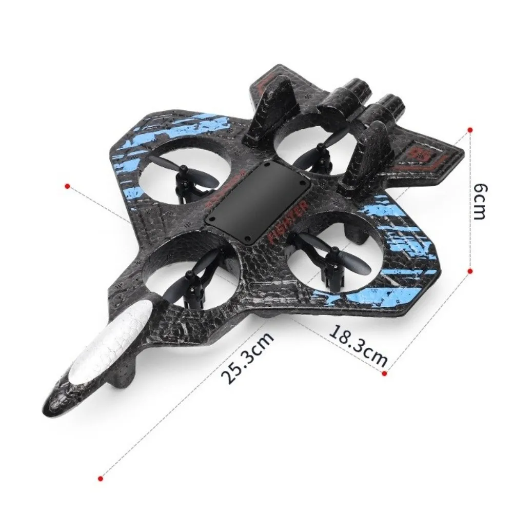 Novo avião de combate de espuma eva 2.4g rádio resistente ao impacto brinquedo de avião rc 360 °   Brinquedo modelo planador elétrico rolante para meninos